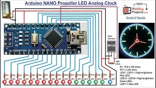 Arduino NANO Propeller LED Analog Clock [upl. by Jann]