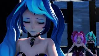 MMD Nisha Magena Tamora And Radella Party Is Over French Canadian Version [upl. by Airal]