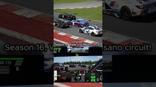 3Wide Chaos at Misano  LFM PRO Season 16 Race Start shorts assettocorsacompetizione [upl. by Kamerman]