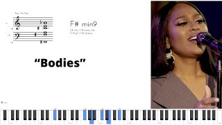 BodiesJazmine Sullivan NPR Tiny Desk Concert Piano ChordsCover [upl. by Onifur]