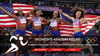 2024 Paris Olympics Women’s 4x400m Relay Final in Athletics olympics paris2024 tokyo2020 [upl. by Sancho]