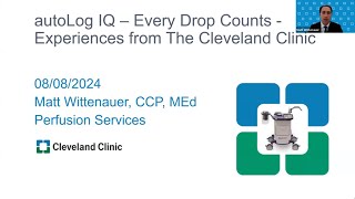 Every drop counts How the autoLog IQ has transformed the Cleveland Clinics autotransfusion program [upl. by Adaran]