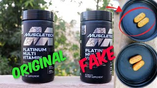 Muscletech Multivitamins new packing review  Original and Fake  Alifitness [upl. by Evadnee]