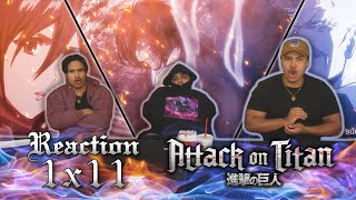 Attack On Titan  1x11 “Idol The Struggle for Trost Part 7” REACTION [upl. by Velasco]