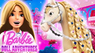 Barbie Aventura de muñecas  Los caballos de Barbie van al salón de belleza 🐴 ✂️ S2 E2 [upl. by Seymour]