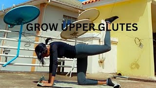 Day 6 Grow UPPER GLUTES😲Without Equipment Booty Focus amp Activation Exercise Technique Needed [upl. by Letsirk]