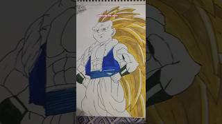 Gotenks SSJ 3 drawing subscribe for more rate my art anime drawing video viral short [upl. by Islean]