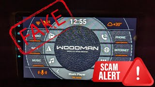 Woodman SCAM Car audio Fake Android  Beware  Dont buy [upl. by Aidnis]