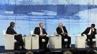 Discussion at the plenary session of St Petersburg International Economic Forum [upl. by Ennovi]