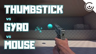 THUMBSTICK vs GYRO vs MOUSE in Aim Lab [upl. by Oika]