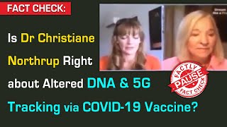 Is Dr Christiane Northrup Right about Altered DNA amp 5G Surveillance via COVID19 Vaccine [upl. by Toni]