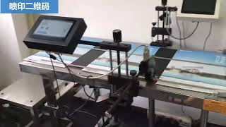 automatic spray batch inkjet printer  mini continuous barcode inkjet printing machine [upl. by Alon81]