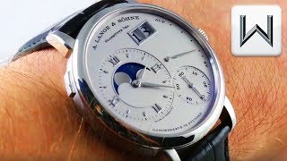 A Lange amp Sohne Grand Lange 1 Moonphase 139025 Luxury Watch Review [upl. by Hanahsuar]