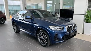 New BMW X4 xDrive30i phytonic blue metallic color  exterior and interior design [upl. by Karita619]