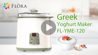 Flora Yoghurt Maker FLYME120 Making Yoghurt [upl. by Nhguavad483]