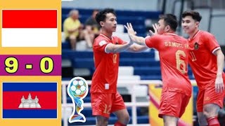 AFF Futsal 2024 Timnas Indonesia Atasi Kamboja dengan Skor 90 [upl. by Kucik853]