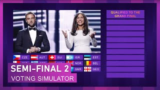 RESULTS SEMIFINAL 2  EUROVISION 2024 SIMULATION [upl. by Gebelein530]