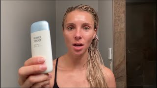 MISSHA WATERPROOF SUN MILK SPF 50 PA  SUNSCREEN REVIEW [upl. by Kcerred558]