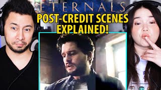 ETERNALS POSTCREDIT SCENES Major Cameo amp Mystery Voice Confirmed SPOILERS  Reaction [upl. by Sumer]