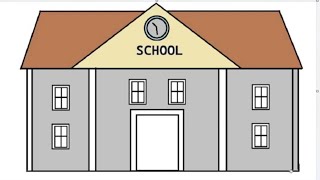 How to draw mini school on computer paint [upl. by Ecnerwaled]