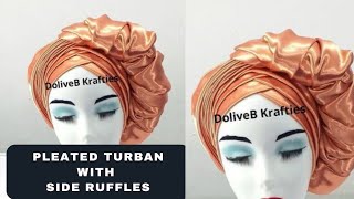 Detailed Turban with pleats and ruffles [upl. by Arretahs864]