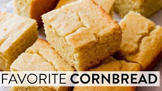 Moist amp Buttery Cornbread  Sallys Baking Recipes [upl. by Supple]