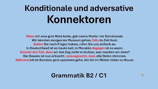 Konditionale und adversative Konnektoren [upl. by Grearson]