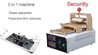 Easily repairHow to securely remove polarized film and the OCA glue for a iphone6s LCD [upl. by Chernow]