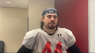 OLB Jeff Pietrowski on his first impressions of the Axe rivalry [upl. by Ahiel]