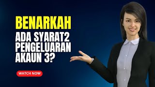 BENARKAH ADA SYARAT2 KHUSUS PENGELUARAN AKAUN 3 KWSP [upl. by Goldia]