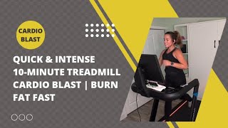 ⏱️Busy Day Try This 10Minute Treadmill HIIT Cardio for Maximum Results ⏱️ [upl. by Ardekal]