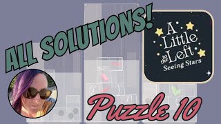 Seeing Stars DLC  Puzzle 10  Ice  All Solutions  A Little to the Left [upl. by Stephania]