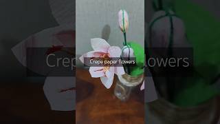 crepe paper flowers  paper flowers shorts ytshorts viralshorts papercraft paperart craftdiy [upl. by Akirdna]