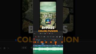 63100 ⏩ Bypassa gli effetti e accelera il tuo l’editing davinciresolve tutorial basics [upl. by Eitra]