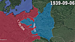 The Invasion of Poland Everyday in one minute [upl. by Arimihc]