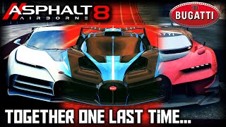 The Bugatti Gauntlet Team  My Favorite Buggos One Last Time Asphalt 8 [upl. by Nottirb]