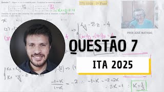 ITA 2025  1ª Fase  Questão 7 [upl. by Topliffe979]