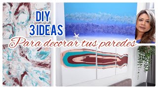 3 DIY CUADROS DECORATIVOS EN MINUTOS  HAZLO TU MISMO [upl. by Loise]