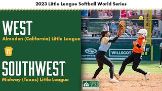 California vs Texas  2023 Little League Softball World Series Game 7 [upl. by Eitra]