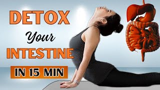 Detox Yoga  15 Minute Yoga Flow For Detox And Digestion  Detox Digestive System [upl. by Rosalind]