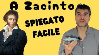 A Zacinto Ugo Foscolo Spiegazione Facile [upl. by Eiclehc]