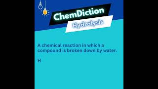 ChemDiction 1  Hydrolysis [upl. by Mcmillan]