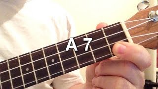 How to play A 7 chord on the ukulele [upl. by Fifine260]