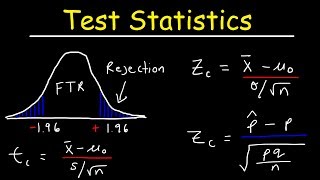 Test Statistic For Means and Population Proportions [upl. by Drahsar]