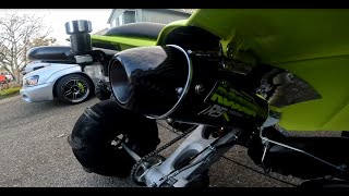 Rossier R5 Install on 2021 YFZ450R SOUNDS AMAZING [upl. by Sucram]