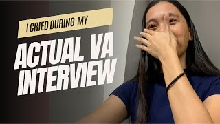 Virtual Assistant Actual Initial Interview  I CRIED   Questions and Answers [upl. by Cadal171]