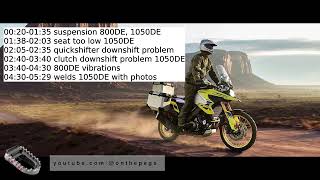 Suzuki VStrom 800DE amp 1050DE  problems [upl. by Siladnerb527]