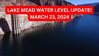 Lake Mead water level update 23 March 2024 [upl. by Llehsyt]