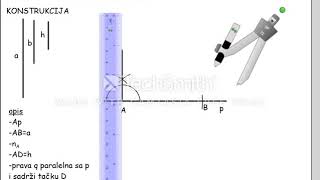 konstrukcija pravouglog trapeza [upl. by Kcireddor]