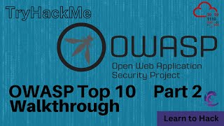 TryHackMe  OWASP Top 10 Walkthrough P2 CompTIA PenTest [upl. by Neirad]